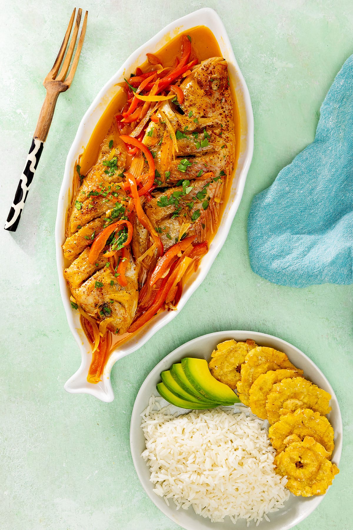 Pescado con coco (coconut fish).