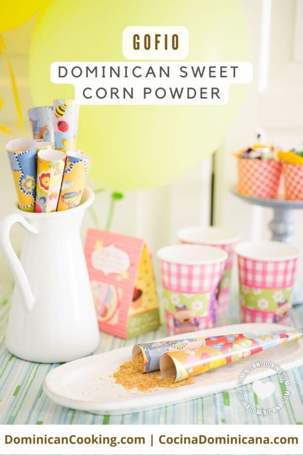 Gofio (dominican sweet corn powder) recipe.