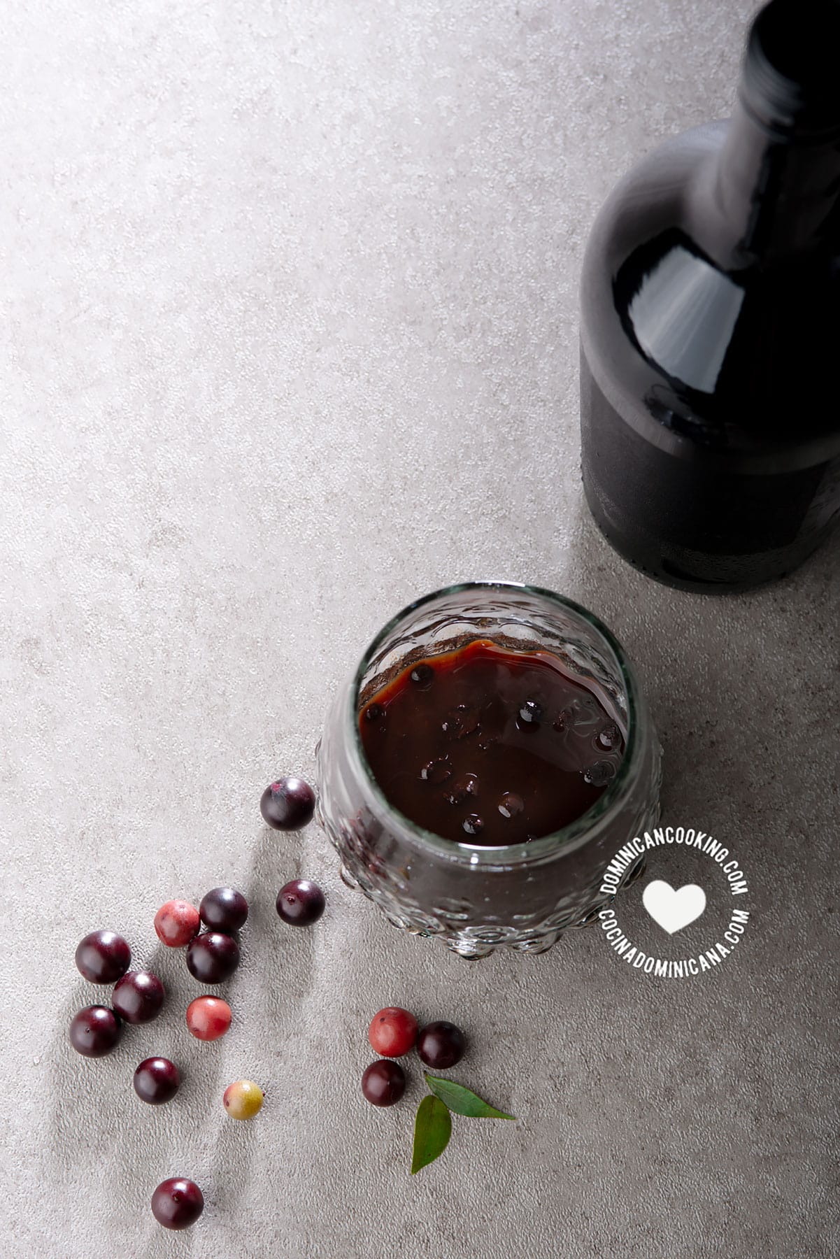 Guavaberry Liqueur and Fruits