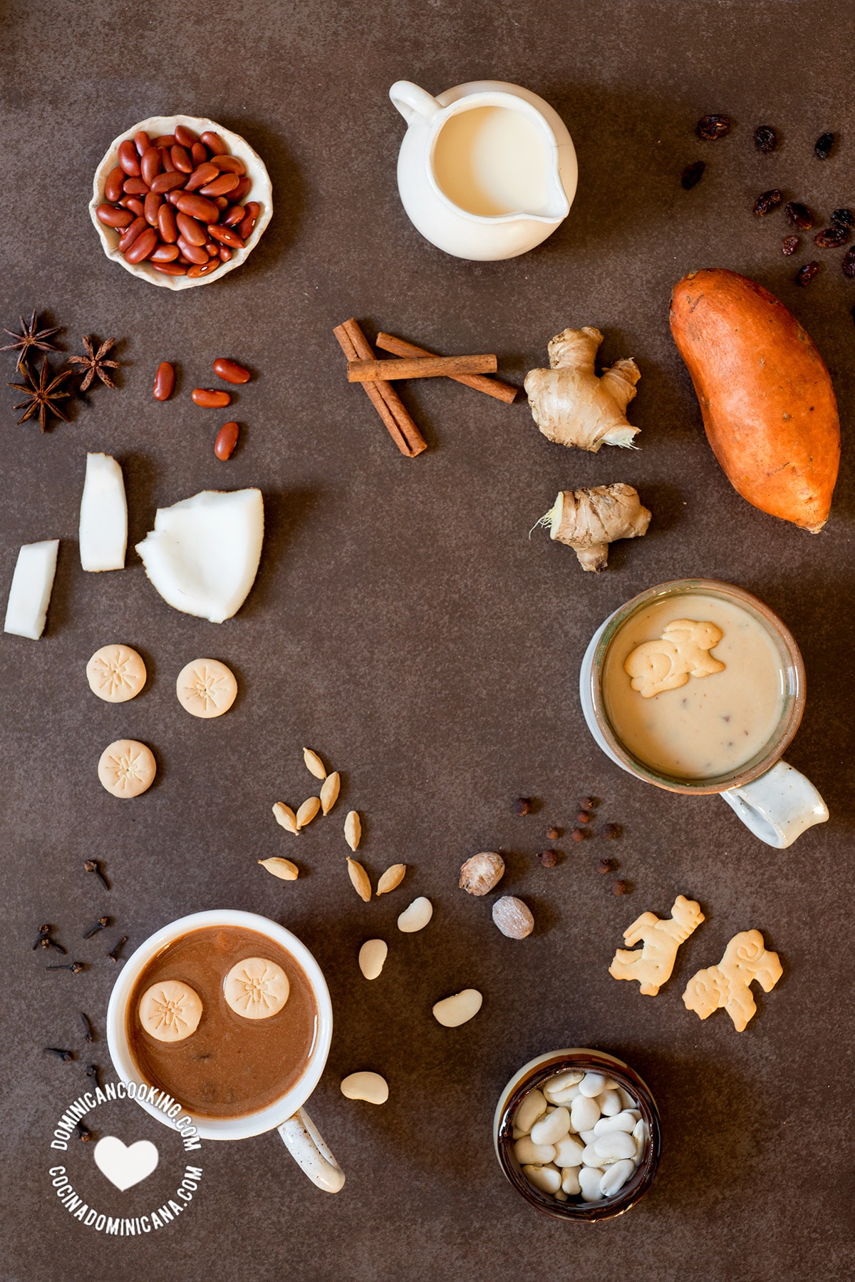 Habichuela con dulce, ingredients.