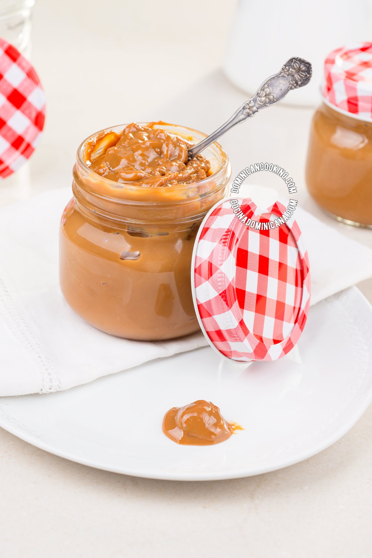 Dulce de leche cake filling.