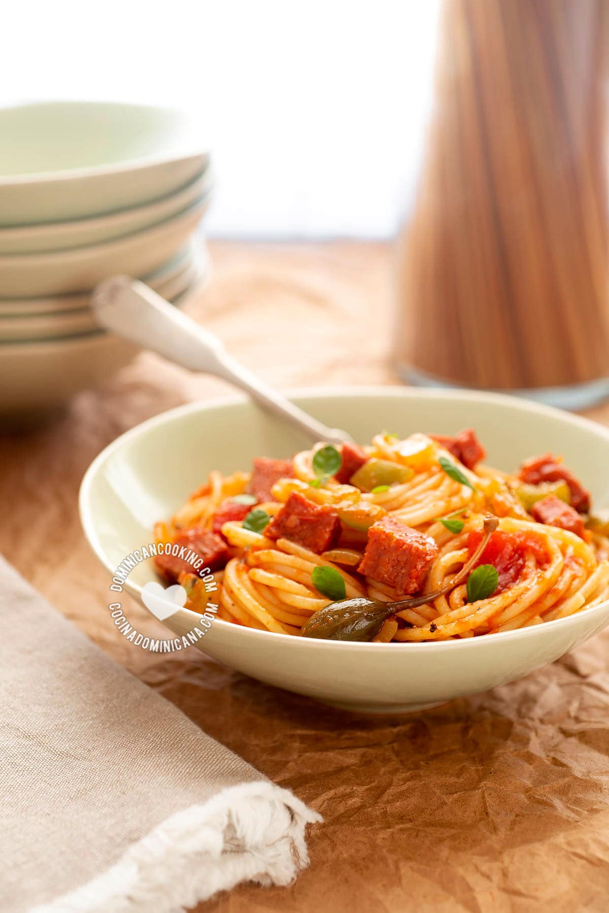 how to make dominican spaghetti