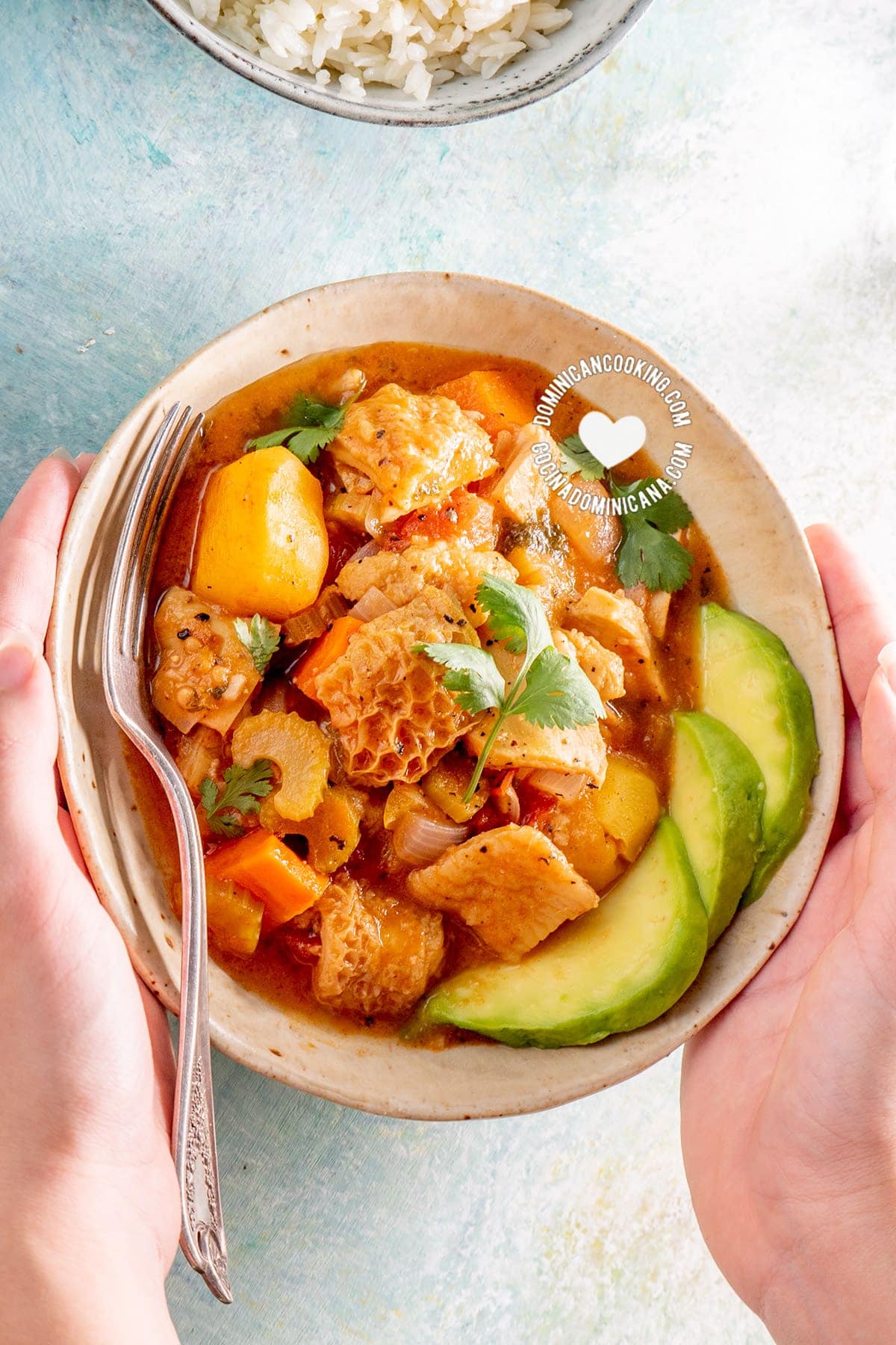 Dominican mondongo soup.