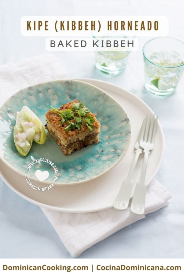 Baked kibbeh recipe.