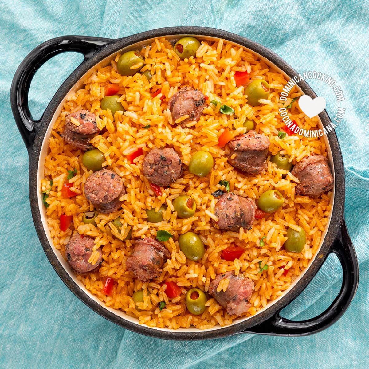 Locrio de longaniza.