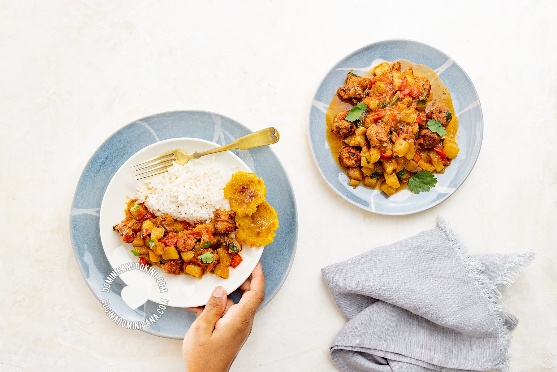 Longaniza con tayota.