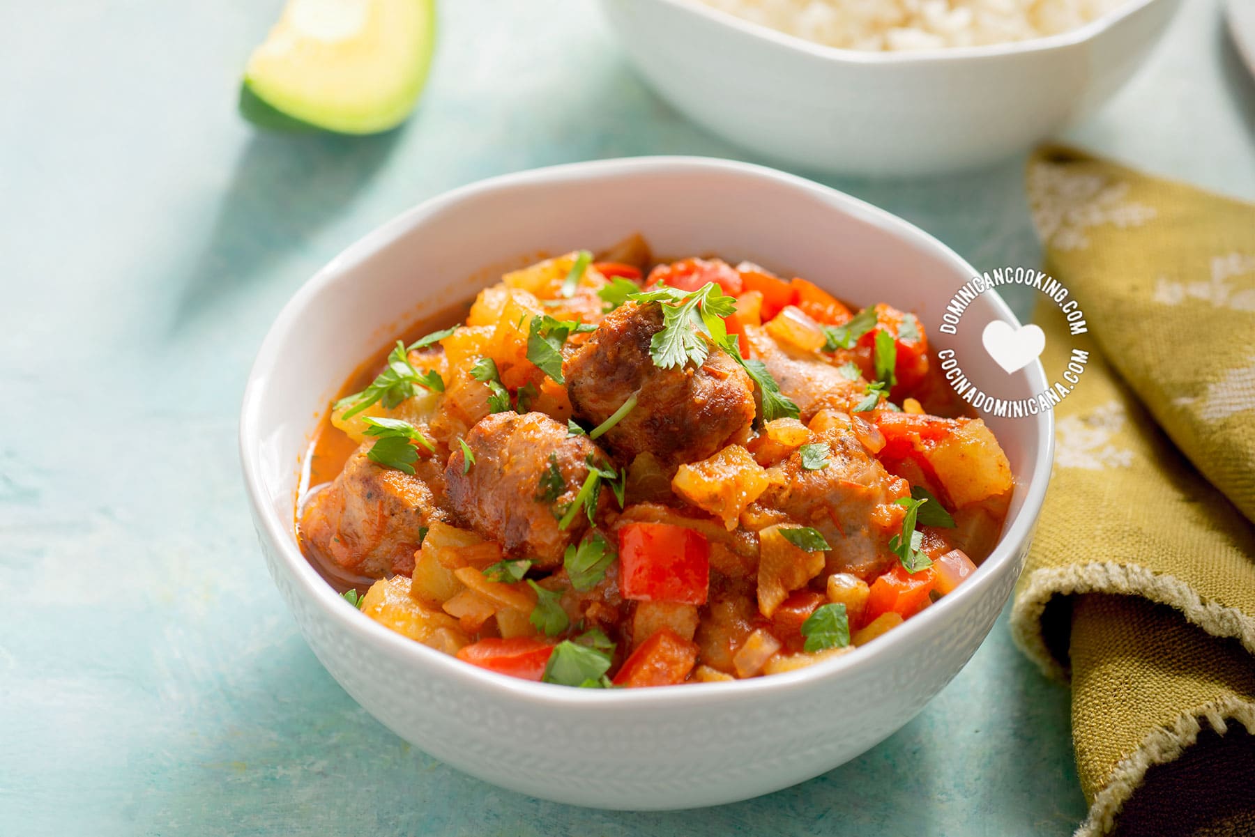 Longaniza con tayota.