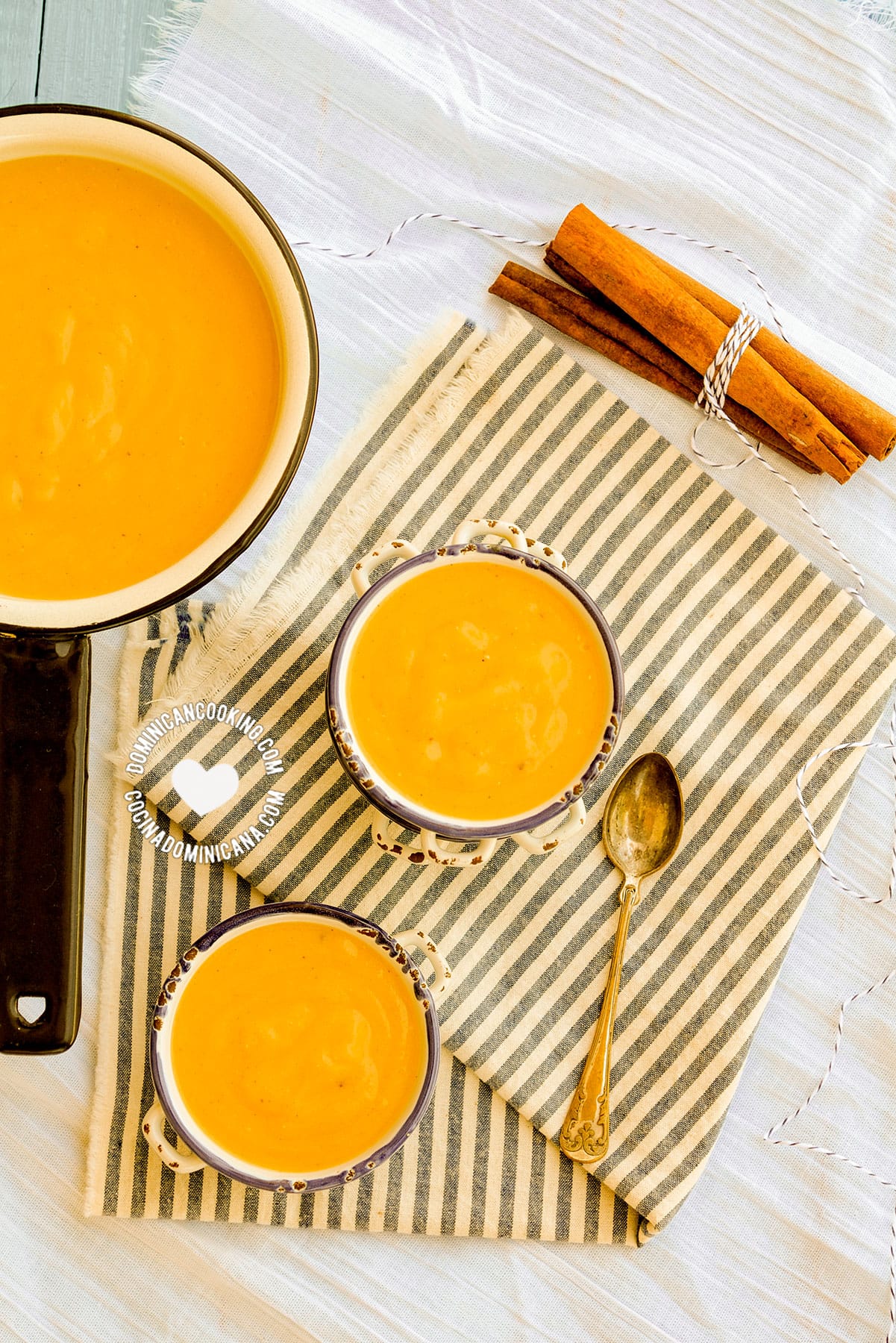 Dominican majarete corn pudding.