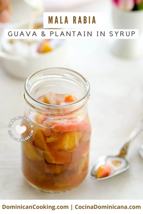 Mala Rabia (guava and plantain in syrup) recipe.