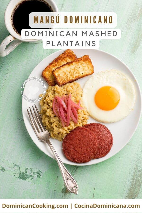 Mangu dominicano (dominican mashed plantains) recipe.
