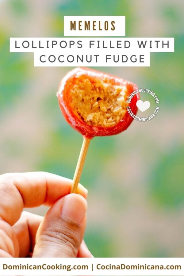 Memelos o churumbeles (dominican lollipops with coconut ) recipe.