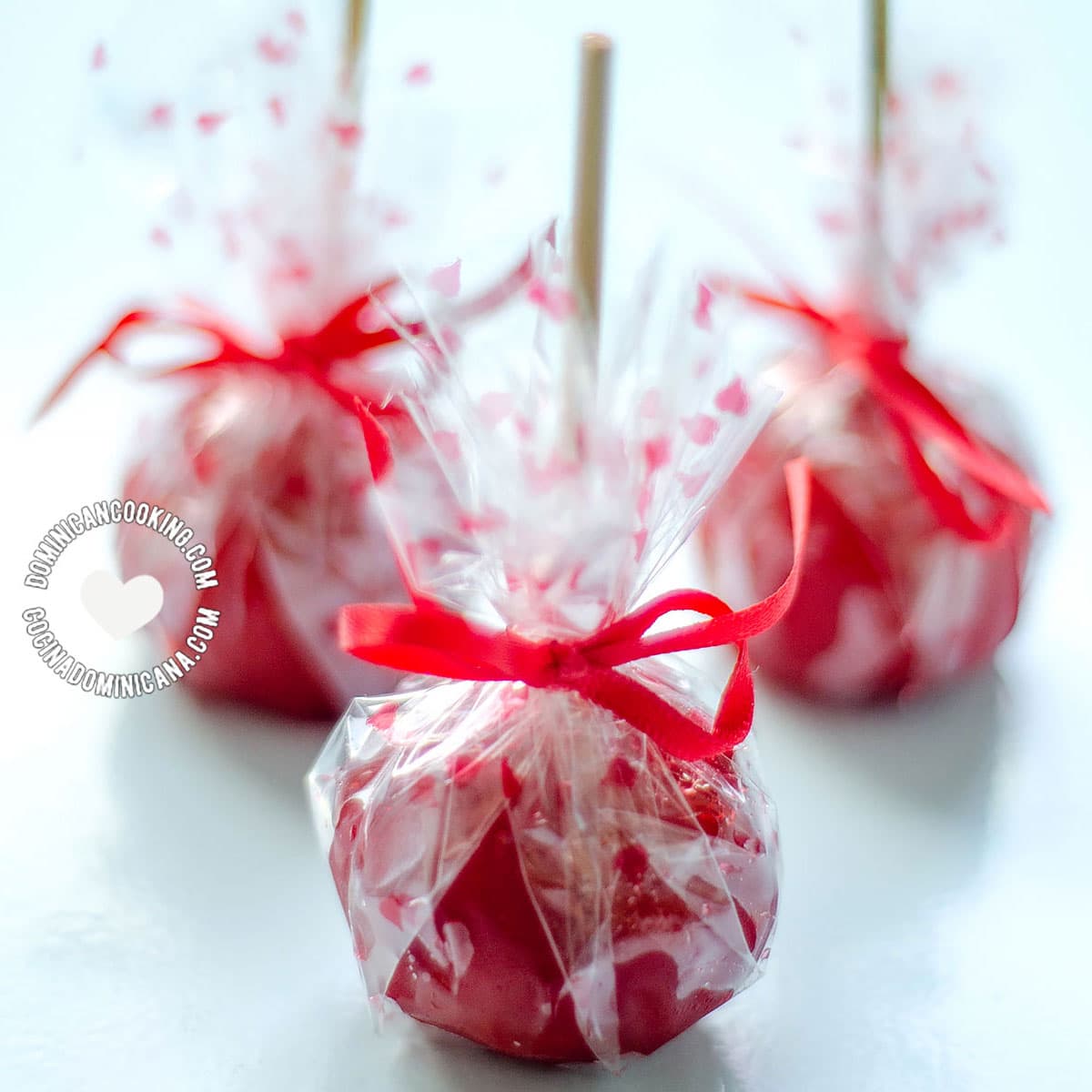 Dominican popsicles wrapped as gifts.