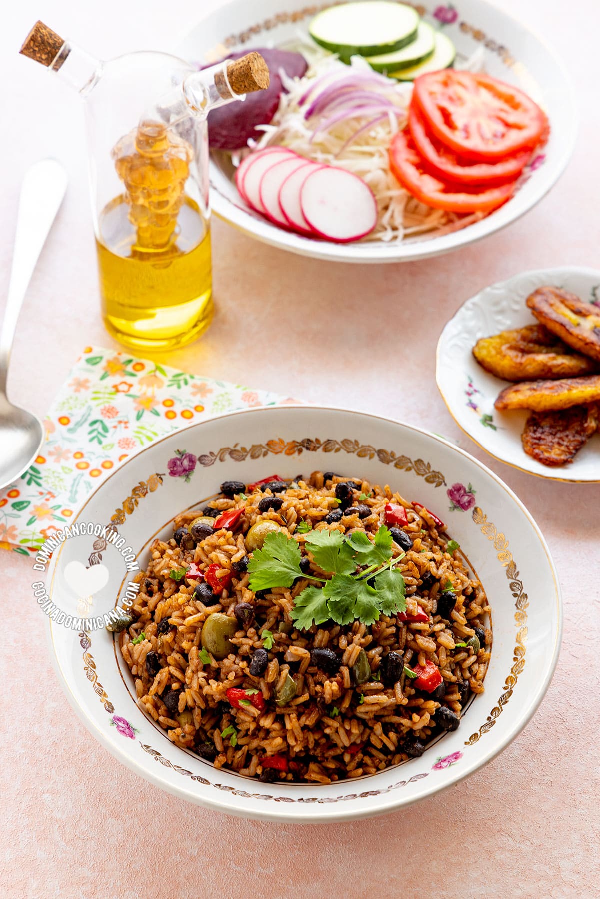 Black beans and rice moro.