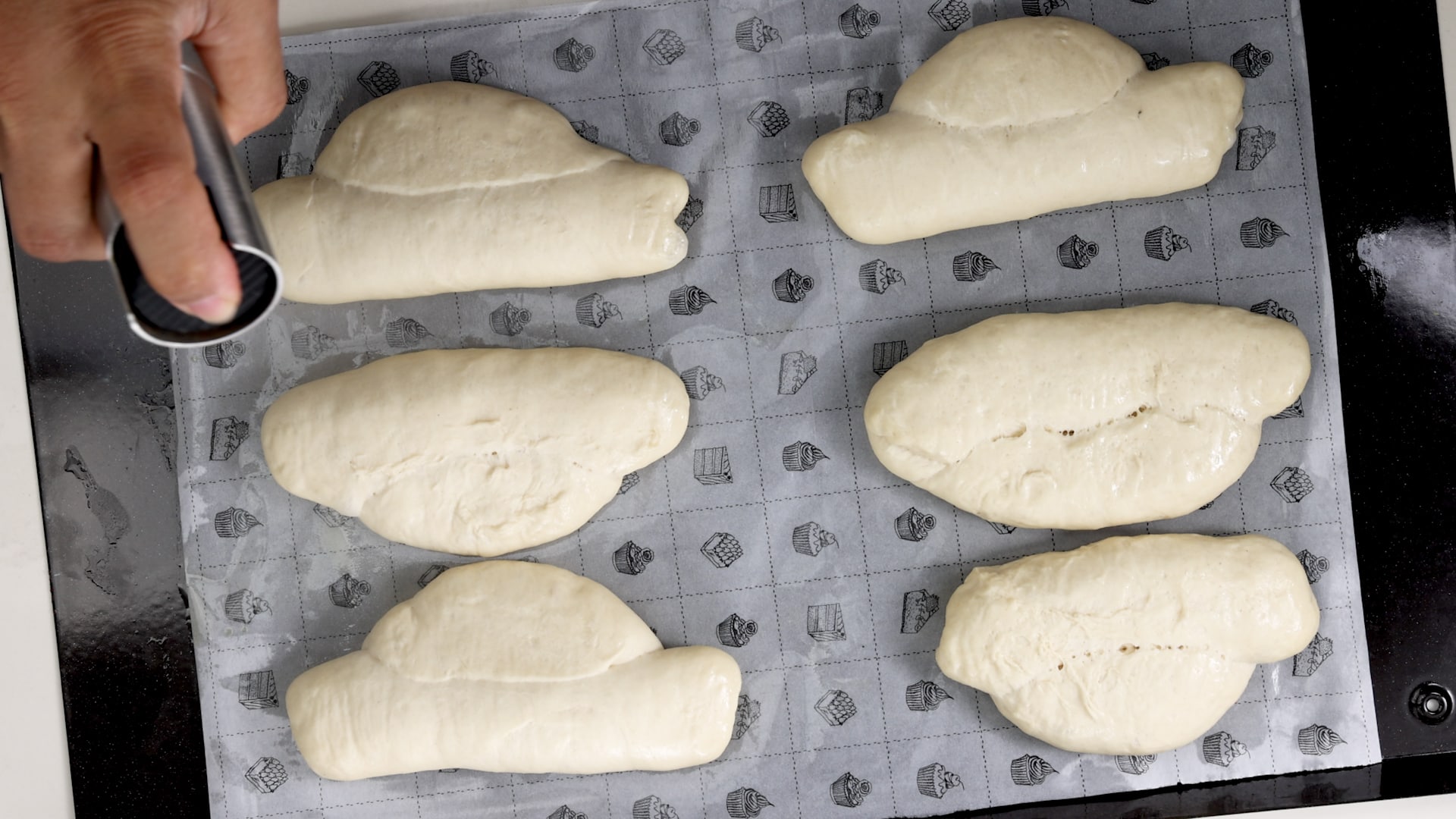 Spraying with water.