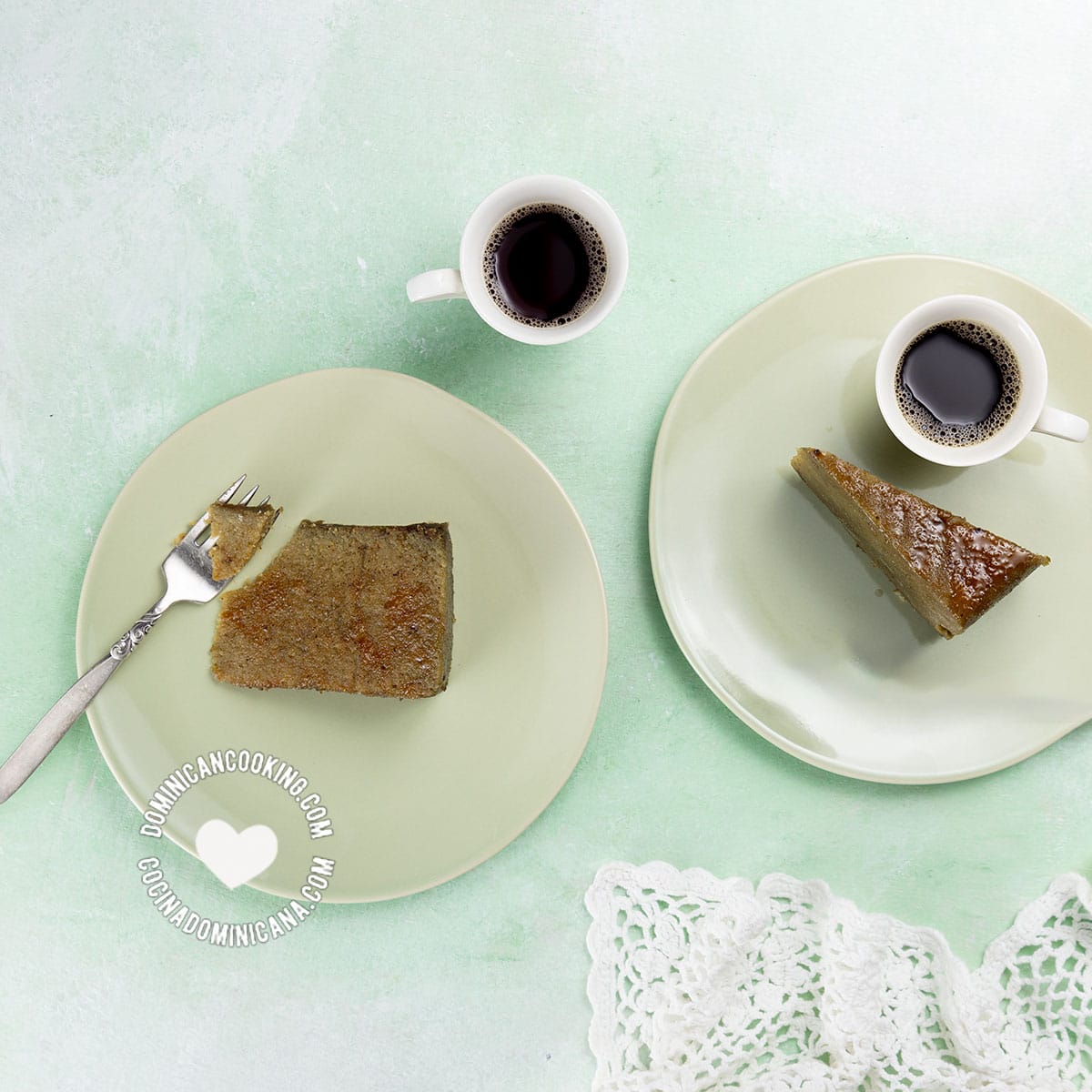 Pan de batata (grated sweet potato pudding).