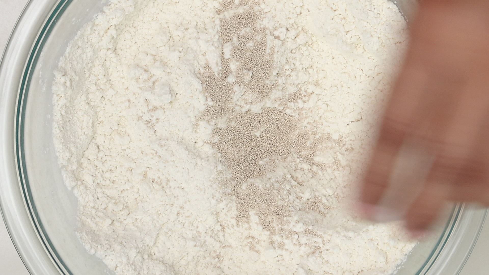 Combining ingredients.