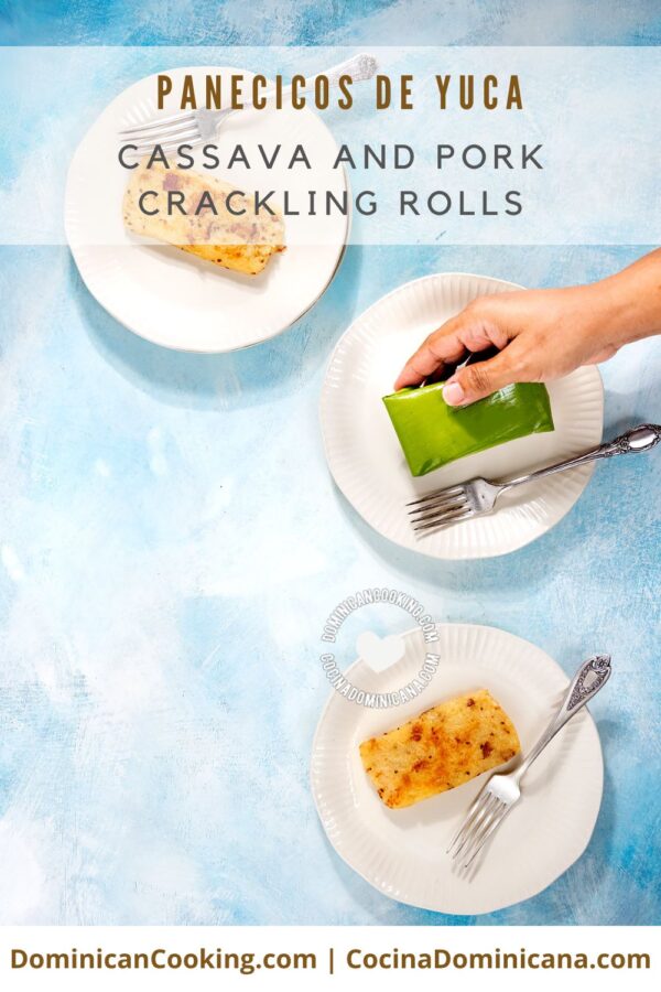 Panecicos de yuca (cassava and pork crackling rolls) recipe.