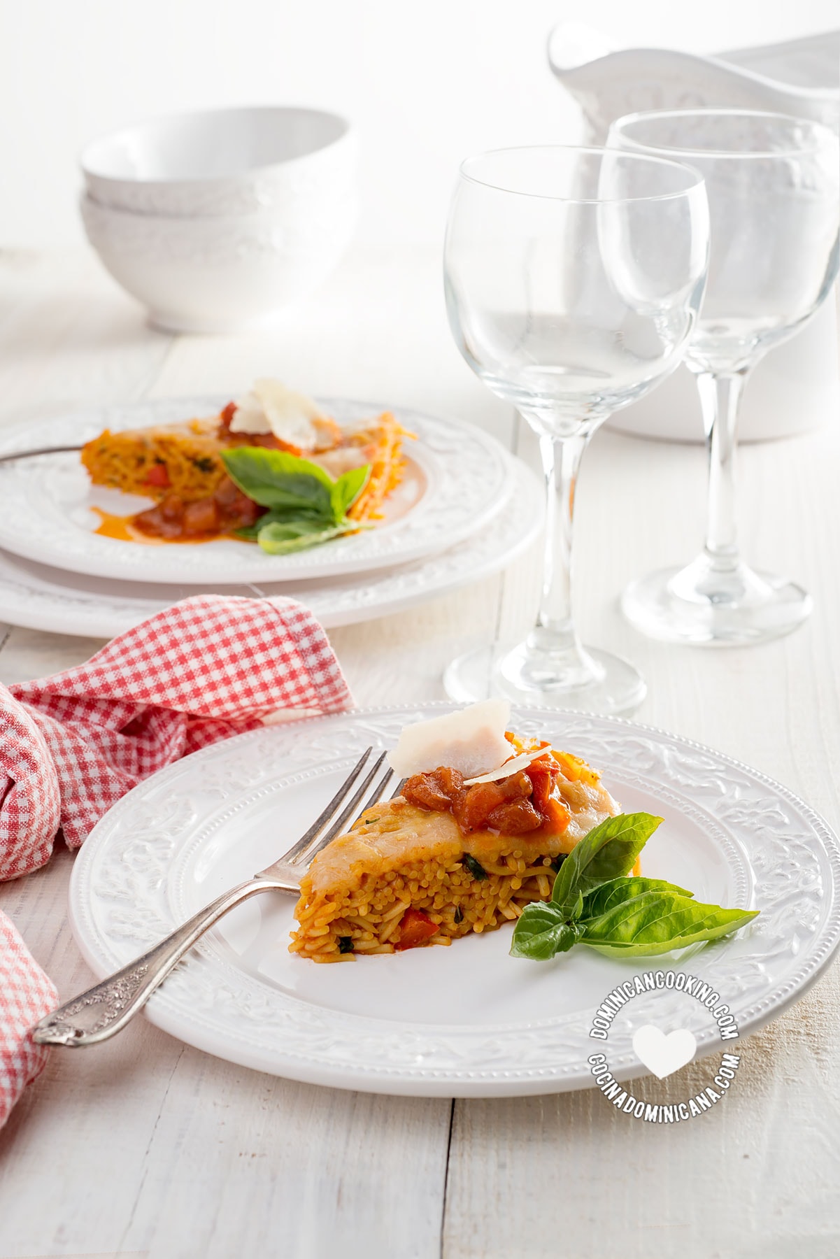 Spaghetti casserole.