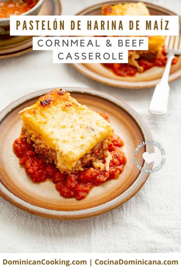 Cornmeal and beef casserole recipe.