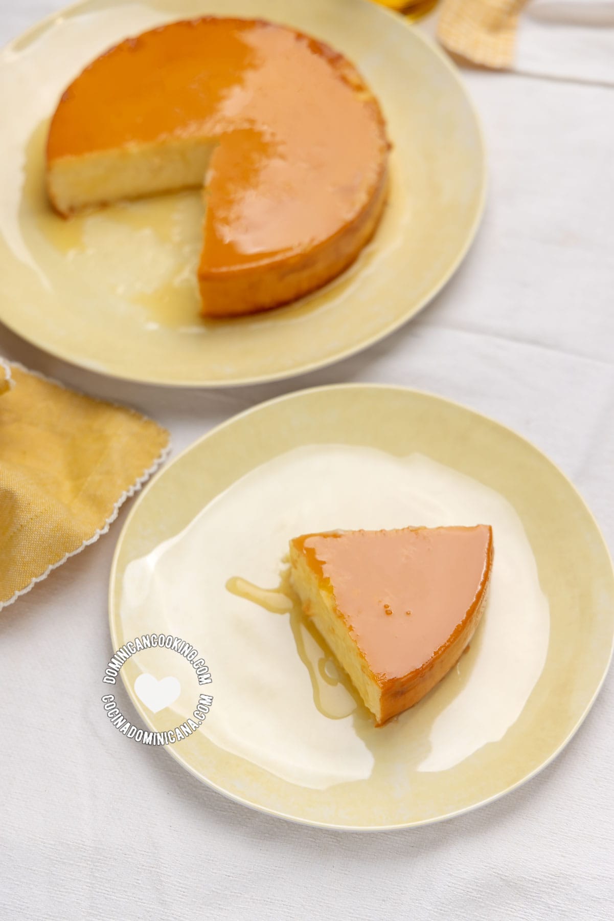 Pineapple cream cheese flan.