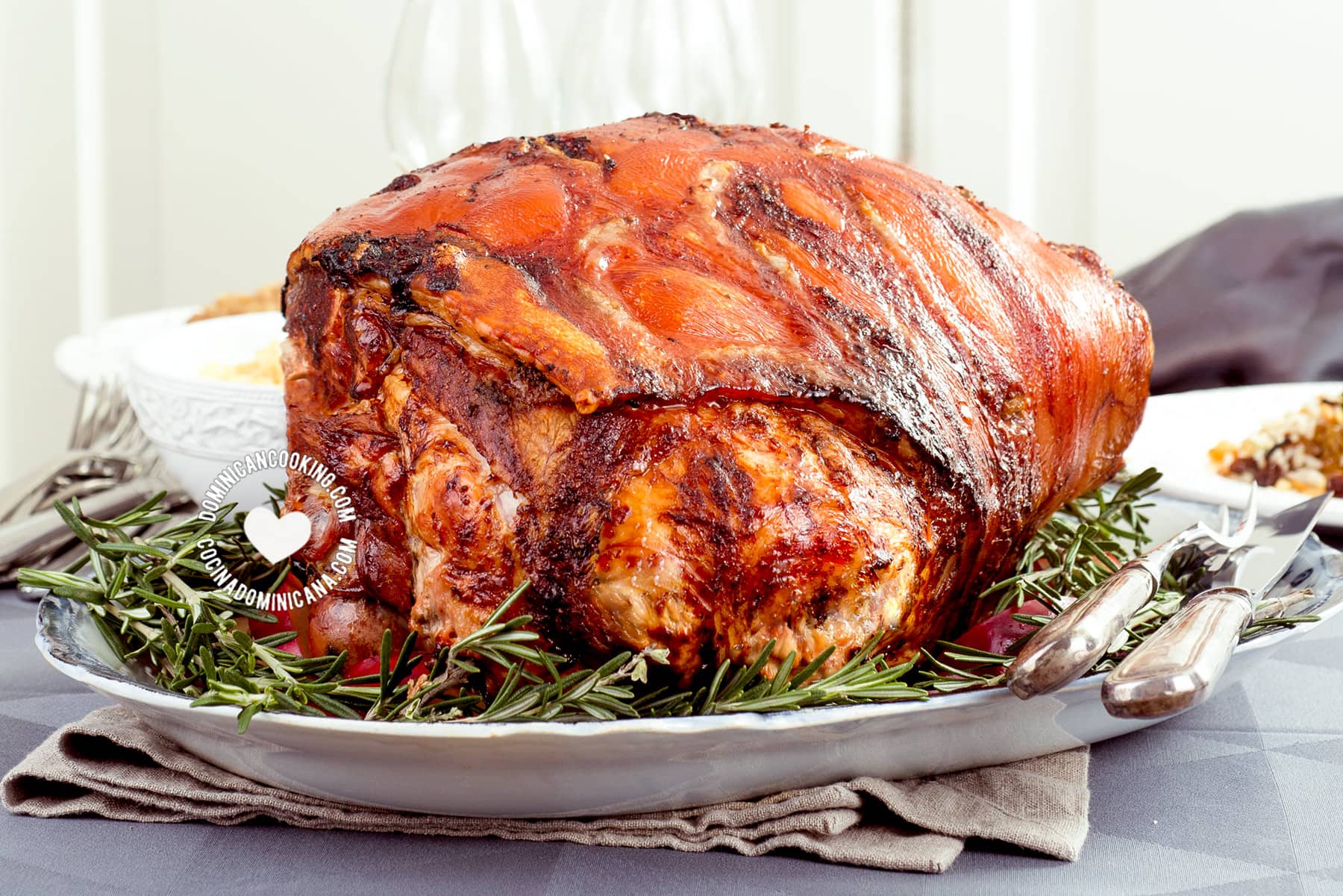 Lechon asado or puerco asado dominicano.