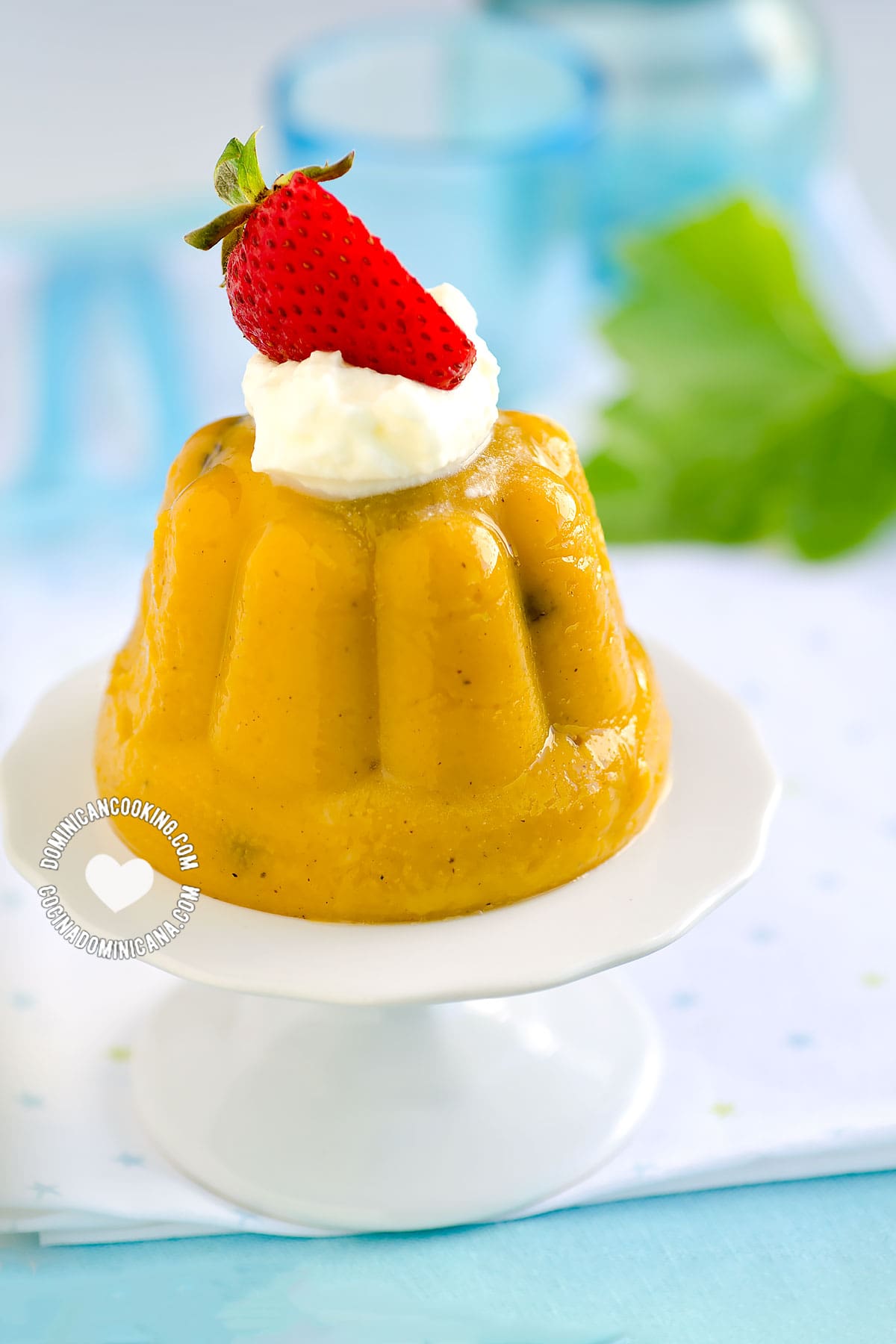 Flan de auyama (pumpkin flan).