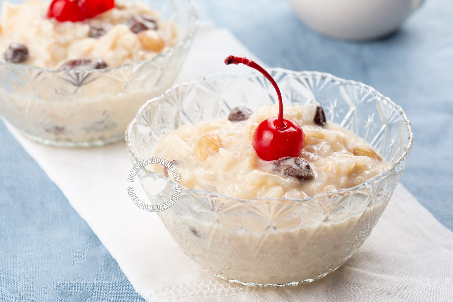 Arroz con leche (Dominican rice pudding).