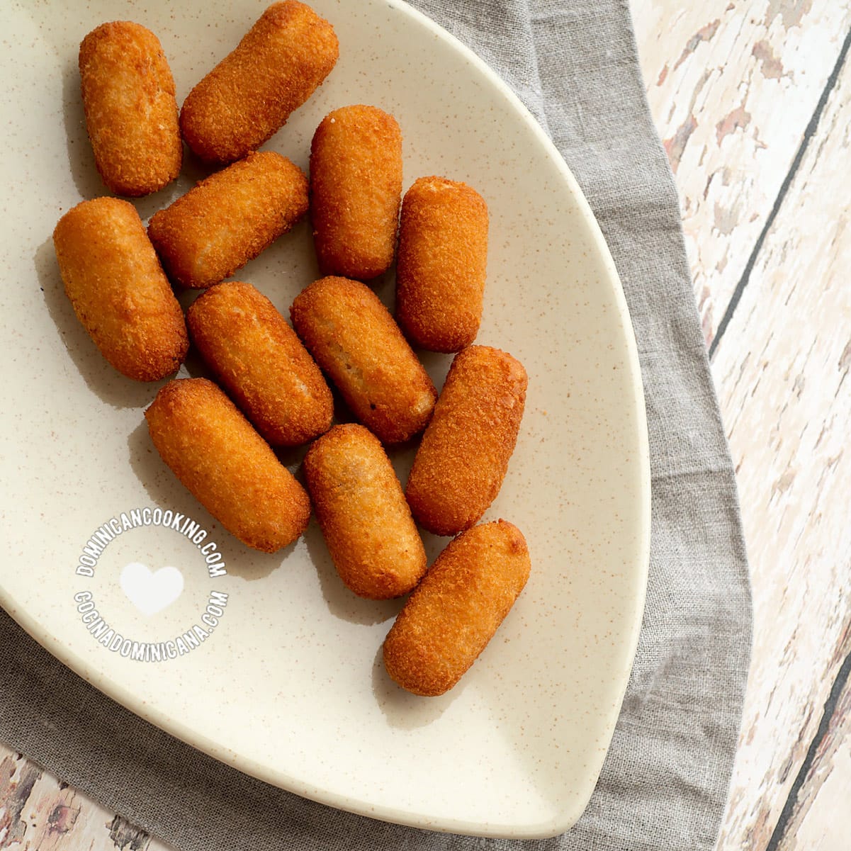 Chicken croquettes.