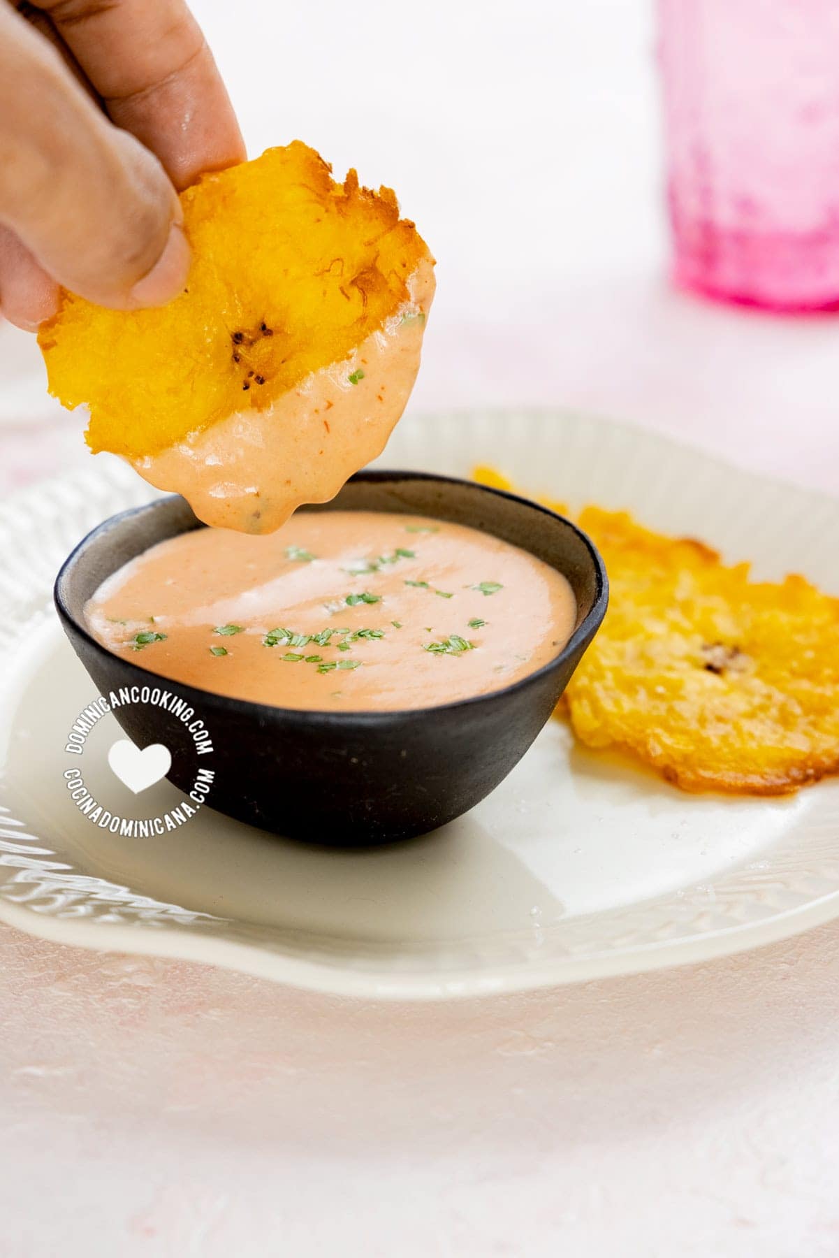 Mayo-Ketchup pink sauce.