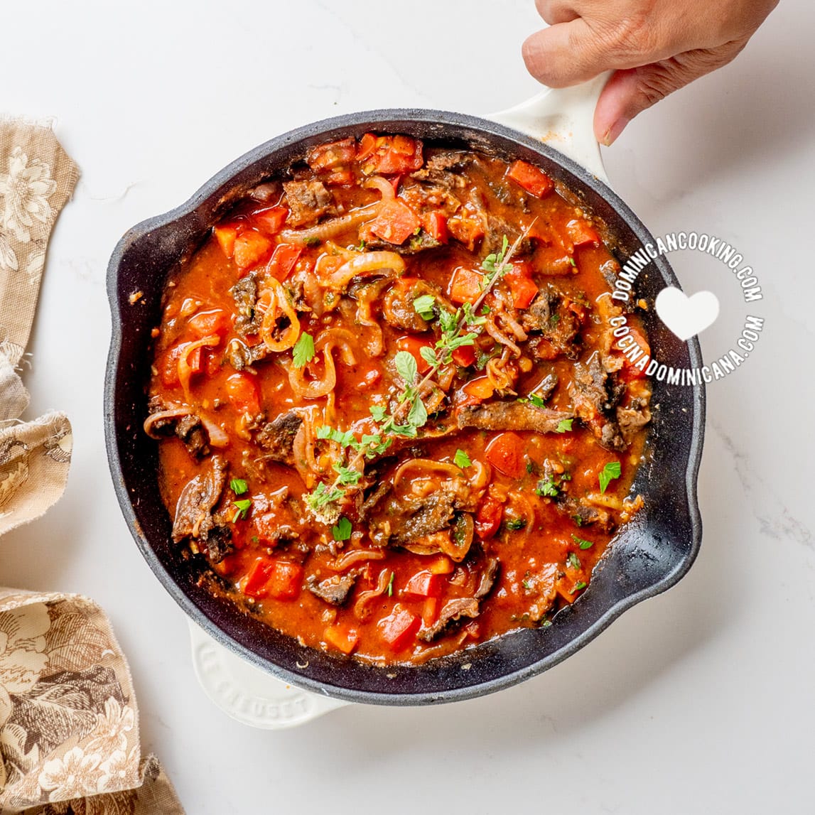 Tocino de chivo: salted goat meat.