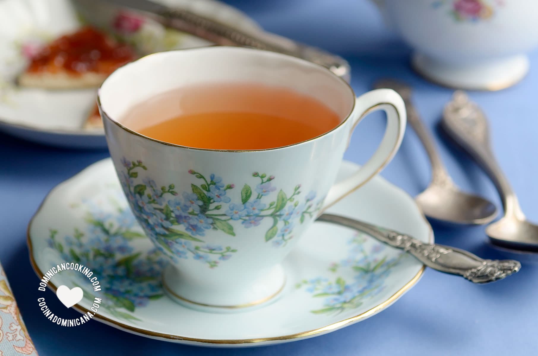 Cup of te de jengibre (ginger tea).