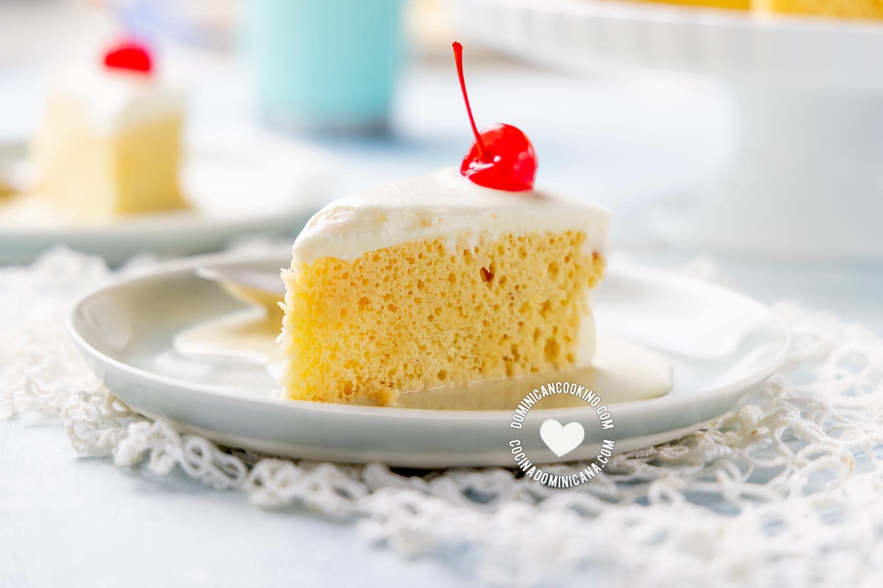 Tres leches (three-milk cake).