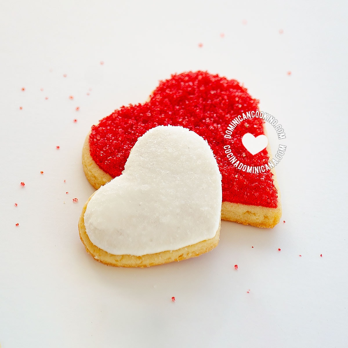 Valentine's heart cookie.