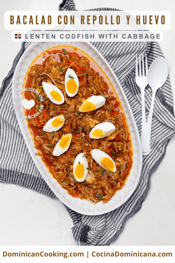 Bacalao con repollo y huevo (codfish with cabbage).