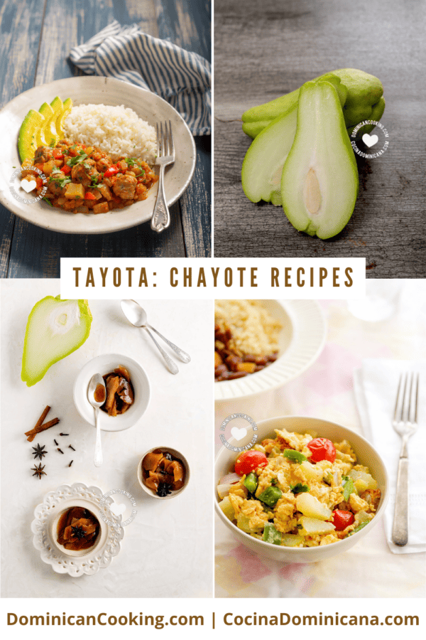 Tayota (chayote) recipes.