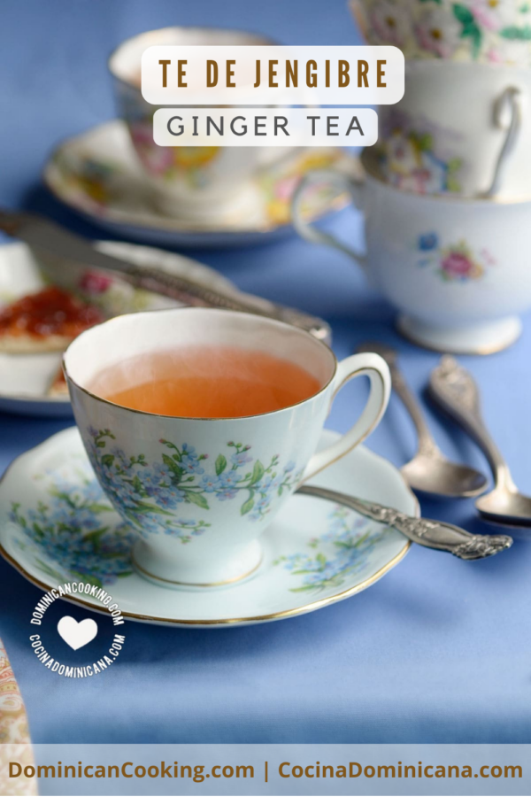Te de jengibre (ginger tea) recipe.
