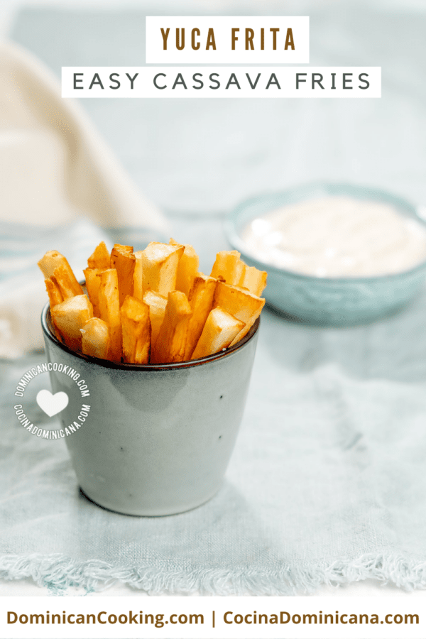 Yuca frita (cassaa fries) recipe.