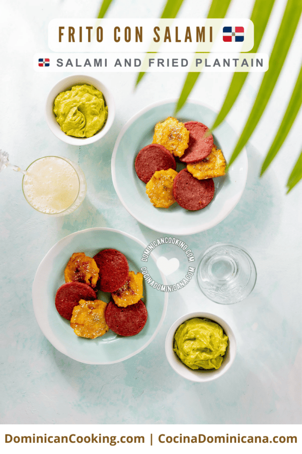 Frito con salami dominicano.