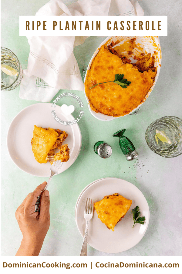 Ripe plantain casserole